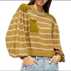 Free people between the lines sweater